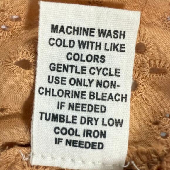 Joie Peach Lace Tank Top Women’s Medium 100% Cotton Boho Chic Sleeveless - Picture 6 of 7